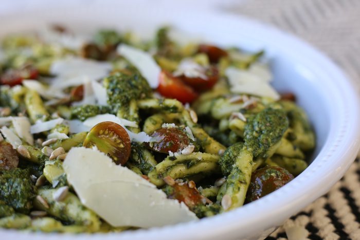 Cavatelli au pesto de basilic