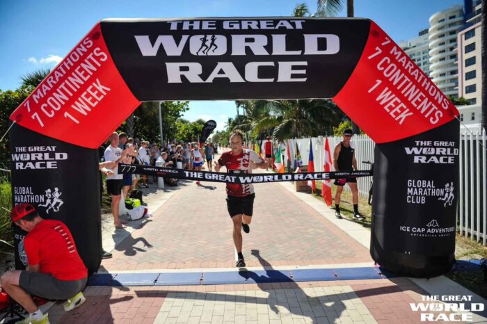 Pierre-Olivier Jacques a lentree du World Marathon Challenge